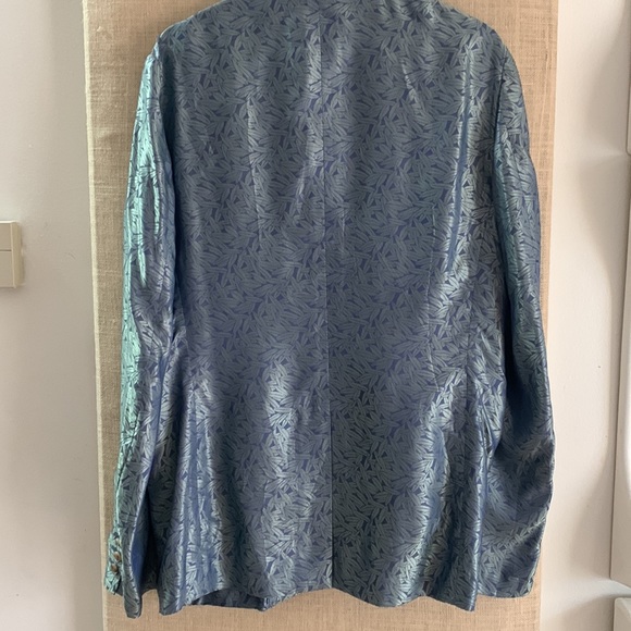 NWT homme plus cut & slash front with straps feather print jacket - Picture 4 of 13